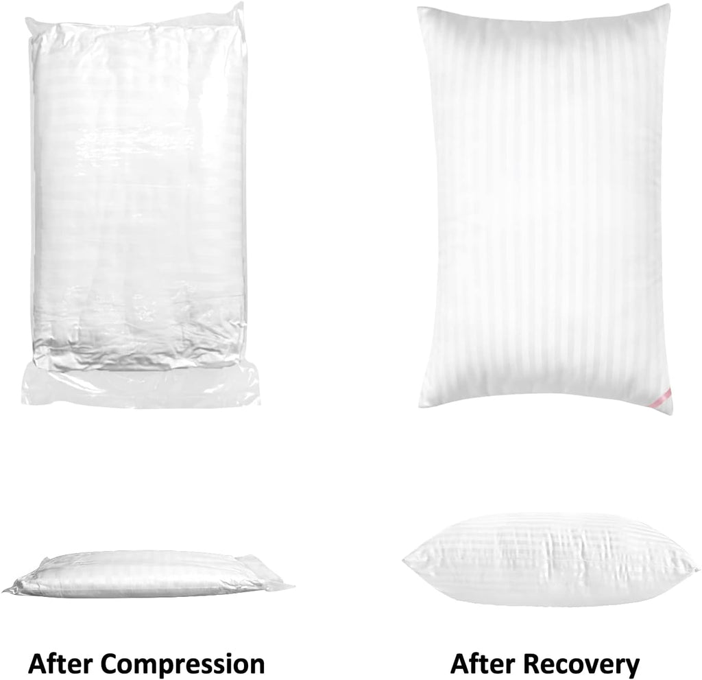 EIUE Hotel Collection Bed Pillows for Sleeping 2 Pack Queen Size .Pillows for Side and Back Sleepers.Super Soft Down Alternative Microfiber Filled Pillows.20 x 30 Inches
