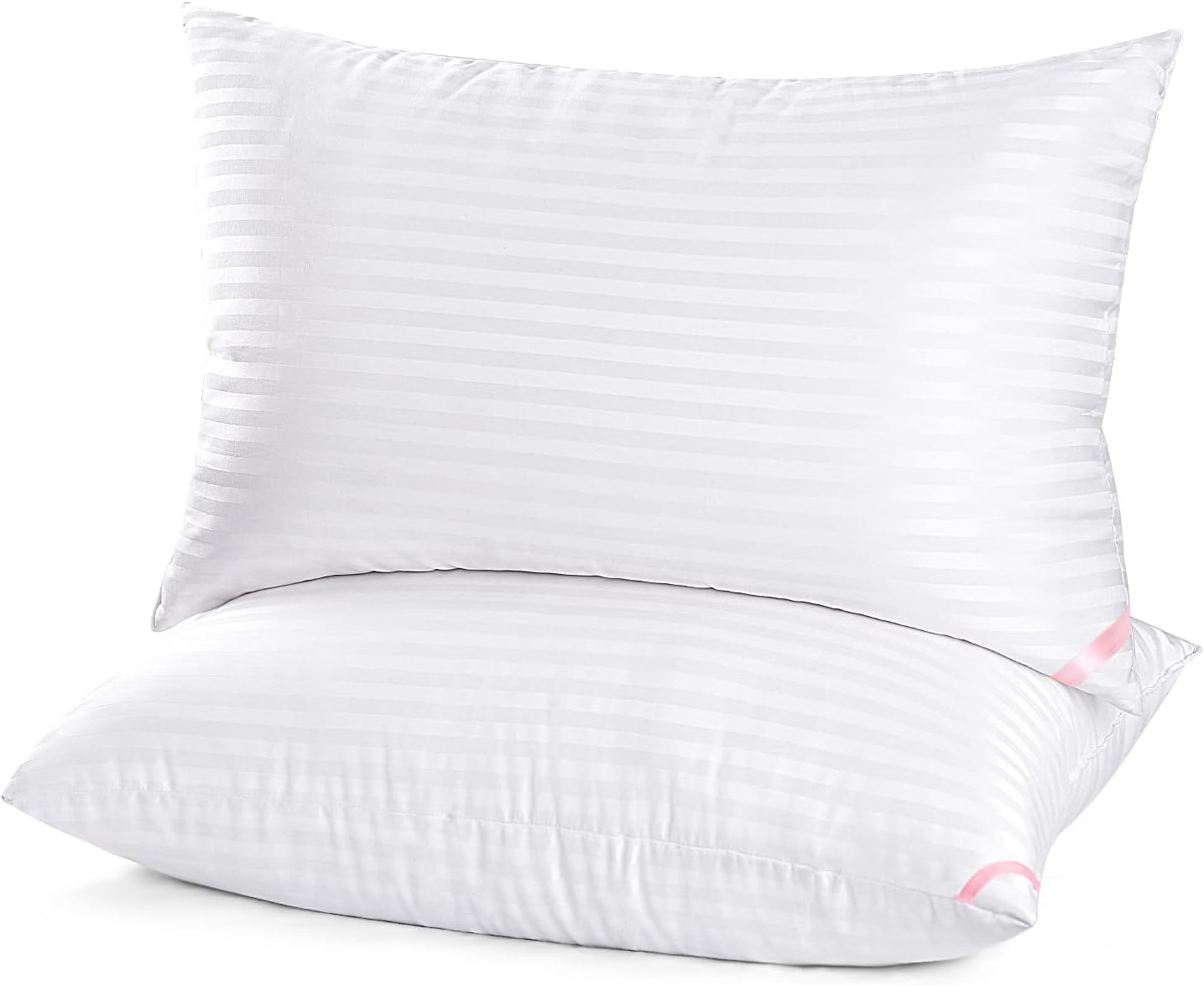 EIUE Hotel Collection Bed Pillows for Sleeping 2 Pack Queen Size .Pillows for Side and Back Sleepers.Super Soft Down Alternative Microfiber Filled Pillows.20 x 30 Inches