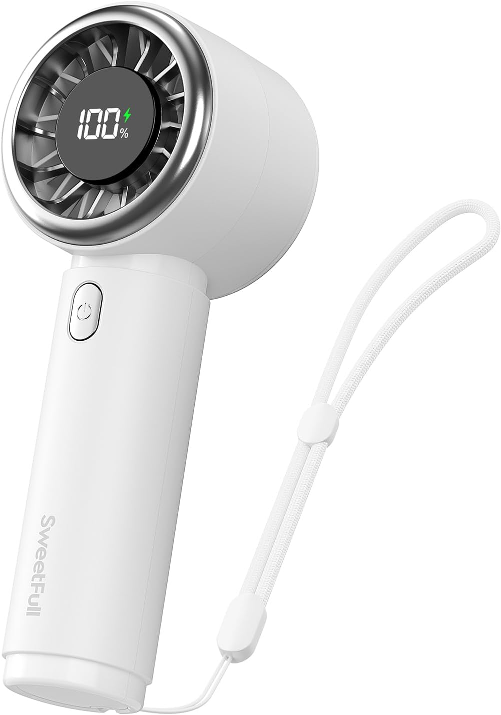 SWEETFULL Portable Handheld Fan. Mini Rechargeable Personal Hand Fan | Strong Airflow. Pocket-Sized. Up to 12H. 5 Speeds. Quiet Cooling Travel Essentials. Cute Gifts for Women. Girls. Lash. Makeup