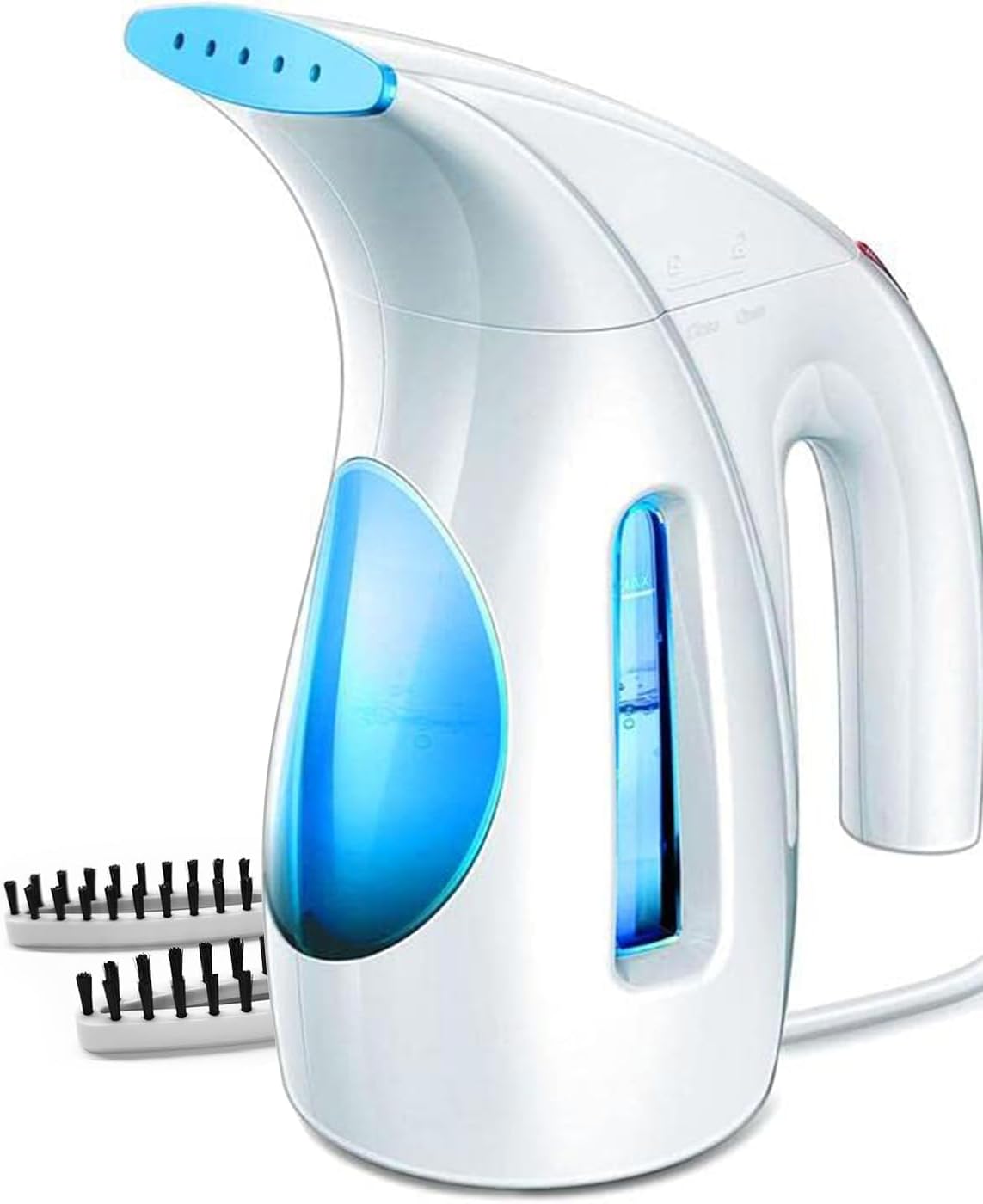 HiLIFE Steamer for Clothes. Portable Handheld Clothing Steamer. 240ml Big Capacity. 700W. Strong Power. Fabric Quick Wrinkle Remover with Brush for Home. Office(ONLY 120V) -Blue