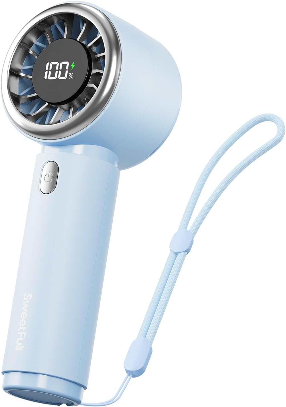 SWEETFULL Portable Handheld Fan. Mini Rechargeable Personal Hand Fan | Strong Airflow. Pocket-Sized. Up to 12H. 5 Speeds. Quiet Cooling Travel Essentials. Cute Gifts for Women. Girls. Lash. Makeup