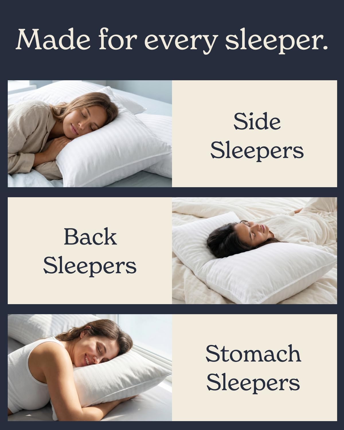 Beckham Hotel Collection Bed Pillows Standard/Queen Size Set of 2 | Original Soft Down Alternative Pillow for Sleeping. Soft Support for Back. Stomach or Side Sleepers
