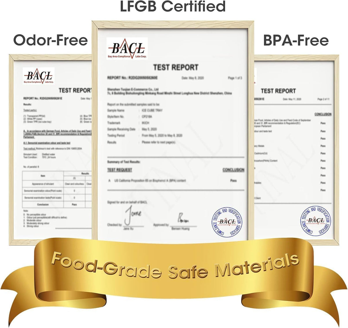 DOQAUS Ice Cube Tray with Lid and Bin.4 Pack Ice Cube Trays for Freezer | Silicone.Stackable. Easy Release Trays with Storage Bin & Scoop. Ideal for Freezer. Kitchen. RV. Cocktail. Coffee.