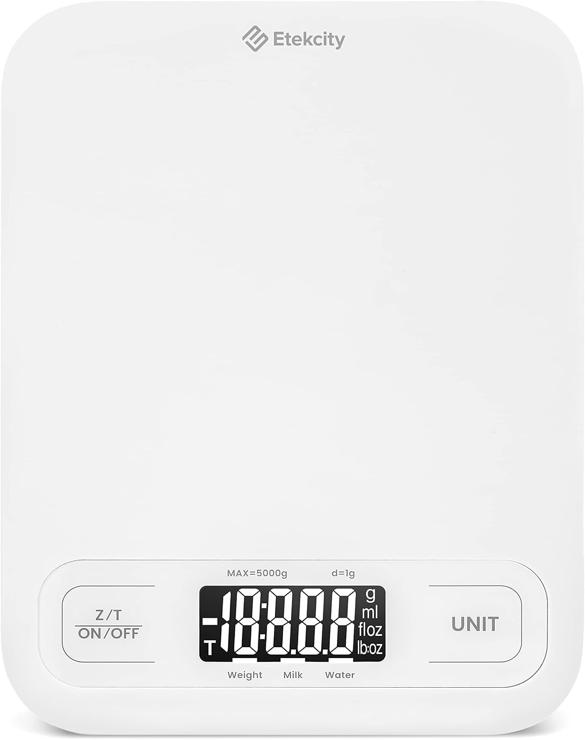 Etekcity Food Kitchen Scale. Digital Grams and Ounces. 11lb | Tare function. ideal for baking. weight loss. keto. meal prep. packages. liquids and jewelry. 304 Stainless Steel