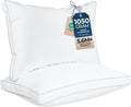 Utopia Bedding Gusset Bed Pillow. Hotel Pillows Queen Size Set of 2. White | Cotton Blended Down alternative pillows for sleeping. soft fluffy cooling comfort for Back. side & stomach sleepers. 2 pack