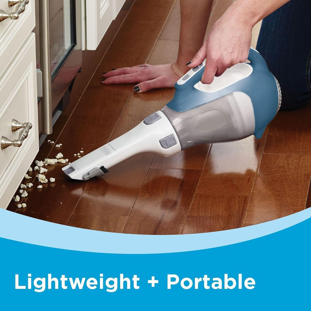 Amazon.com - Black+Decker. Dustbuster AdvancedClean Handheld Vacuum Cordless. Compact Home and Car Vacuum with Crevice Tool. Rotating Nozzle and Charging Station - Household Handheld Vacuums