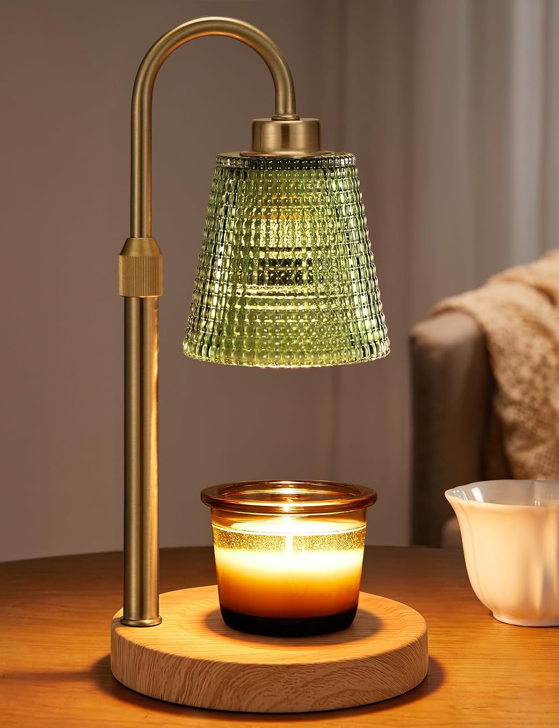 Candle Warmer Lamp with Timer Home Decor Birthday Gifts for Women | Dimmable Candle Warmer for Jar Candles. Height Adjustable Wax Melts Warmer.Room Decor House Warming Gifts New