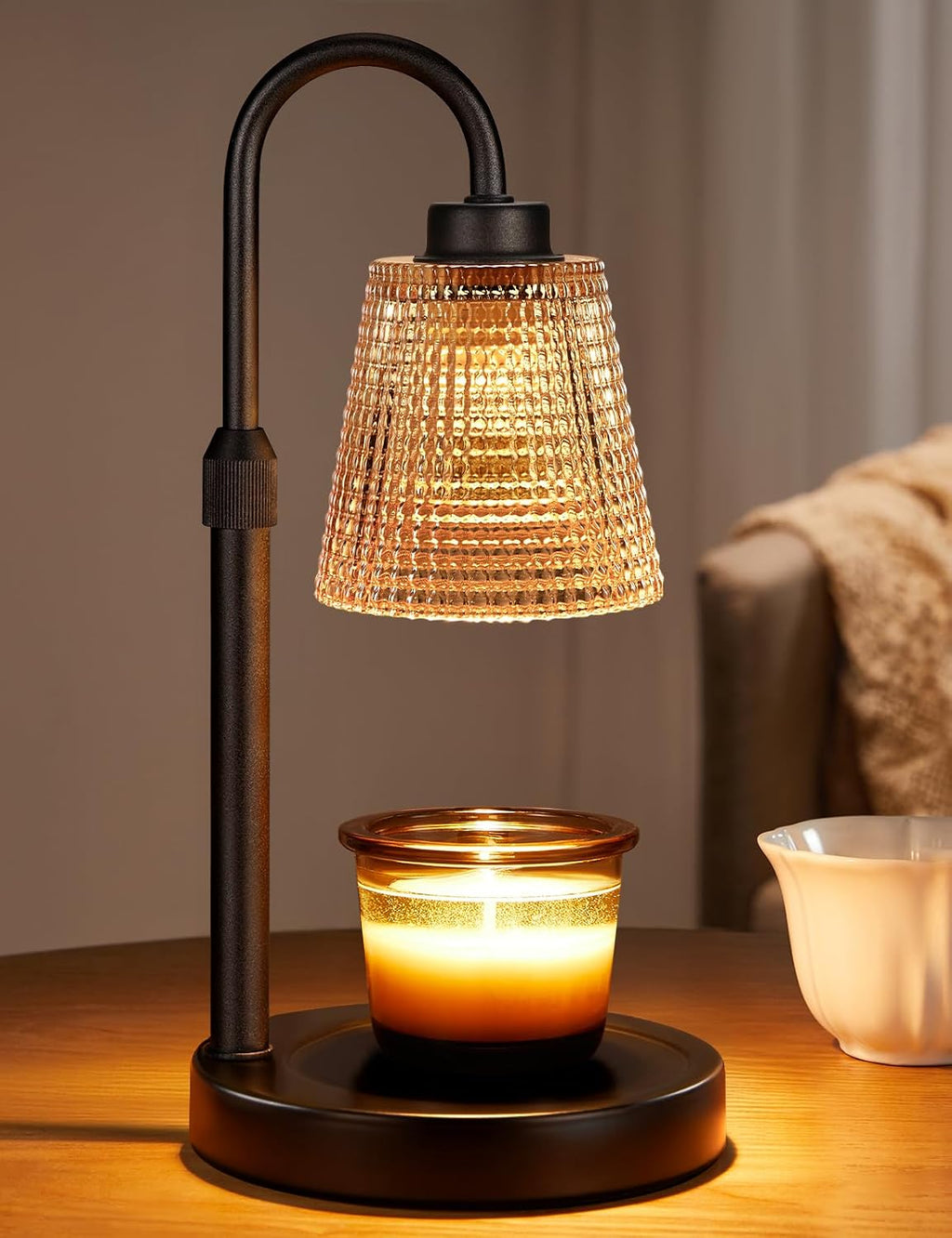 Candle Warmer Lamp with Timer Home Decor Birthday Gifts for Women | Dimmable Candle Warmer for Jar Candles. Height Adjustable Wax Melts Warmer.Room Decor House Warming Gifts New