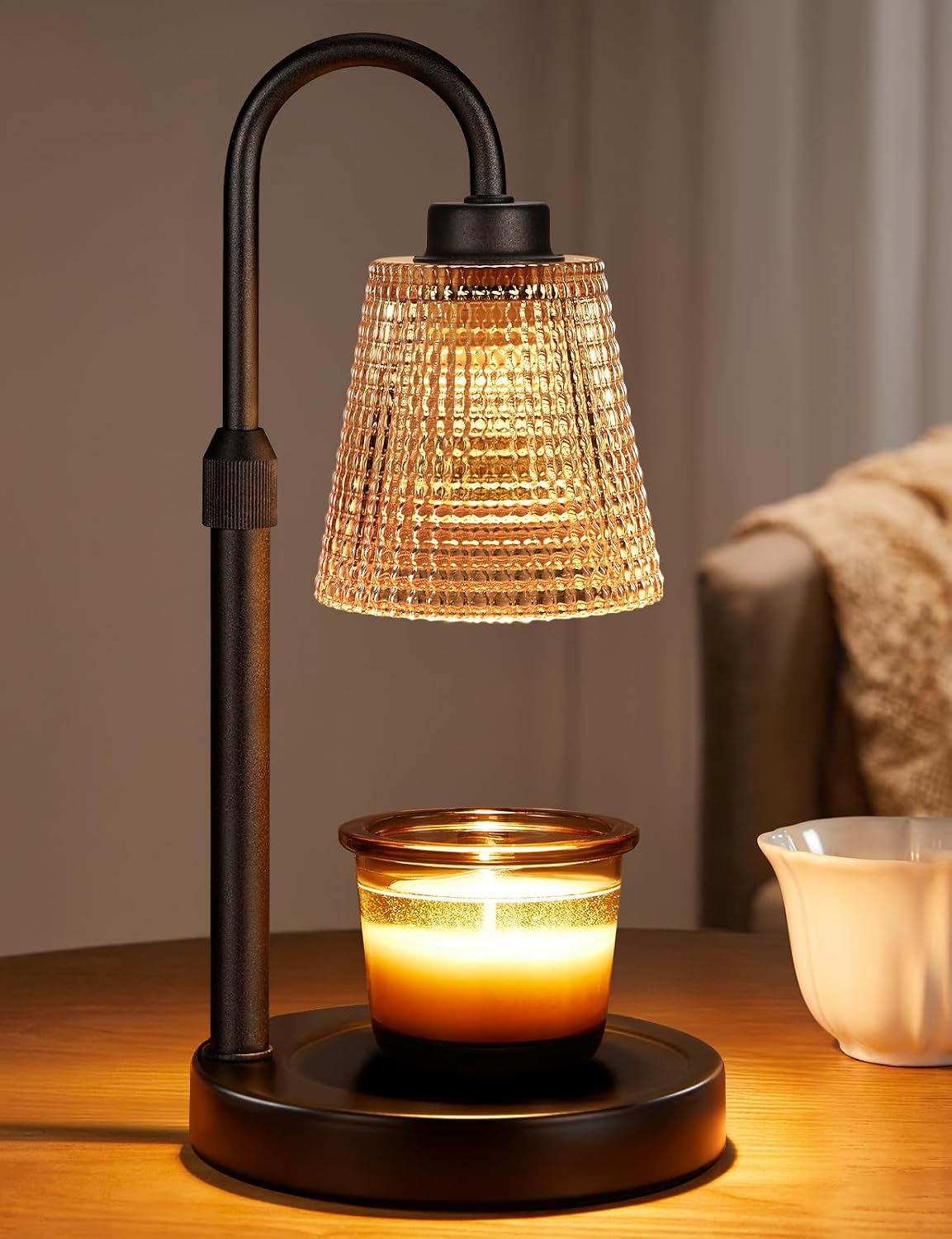 Candle Warmer Lamp with Timer Home Decor Birthday Gifts for Women | Dimmable Candle Warmer for Jar Candles. Height Adjustable Wax Melts Warmer.Room Decor House Warming Gifts New