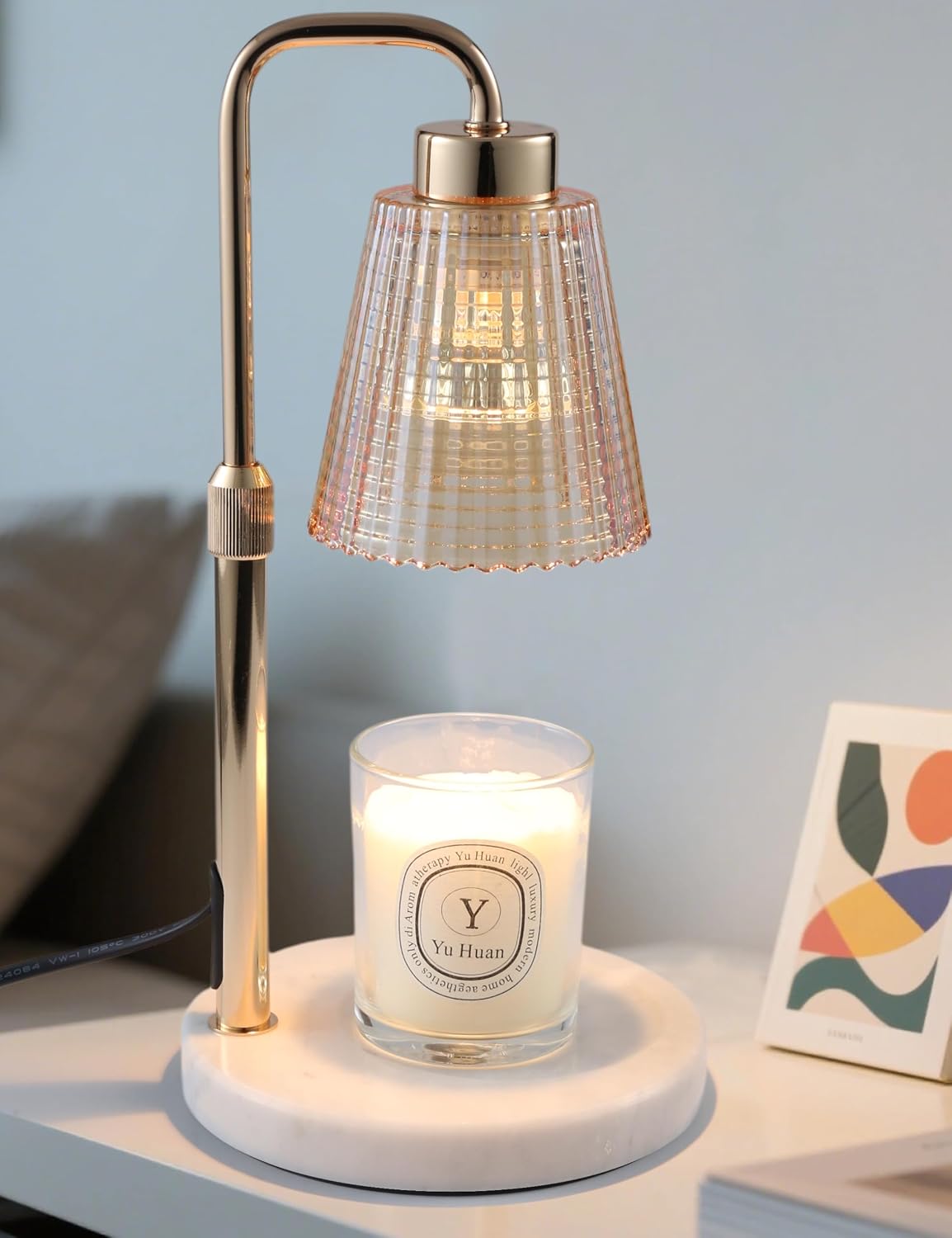 GODONLIF Candle Warmer Lamp with Timer. Birthday Gifts for Women Home Decor | 24h Cycle Timer Dimmable Wax Melt Warmer with 2 Bulbs. Fall Decor for Home Living Room Halloween Decorations Gifts for Mom