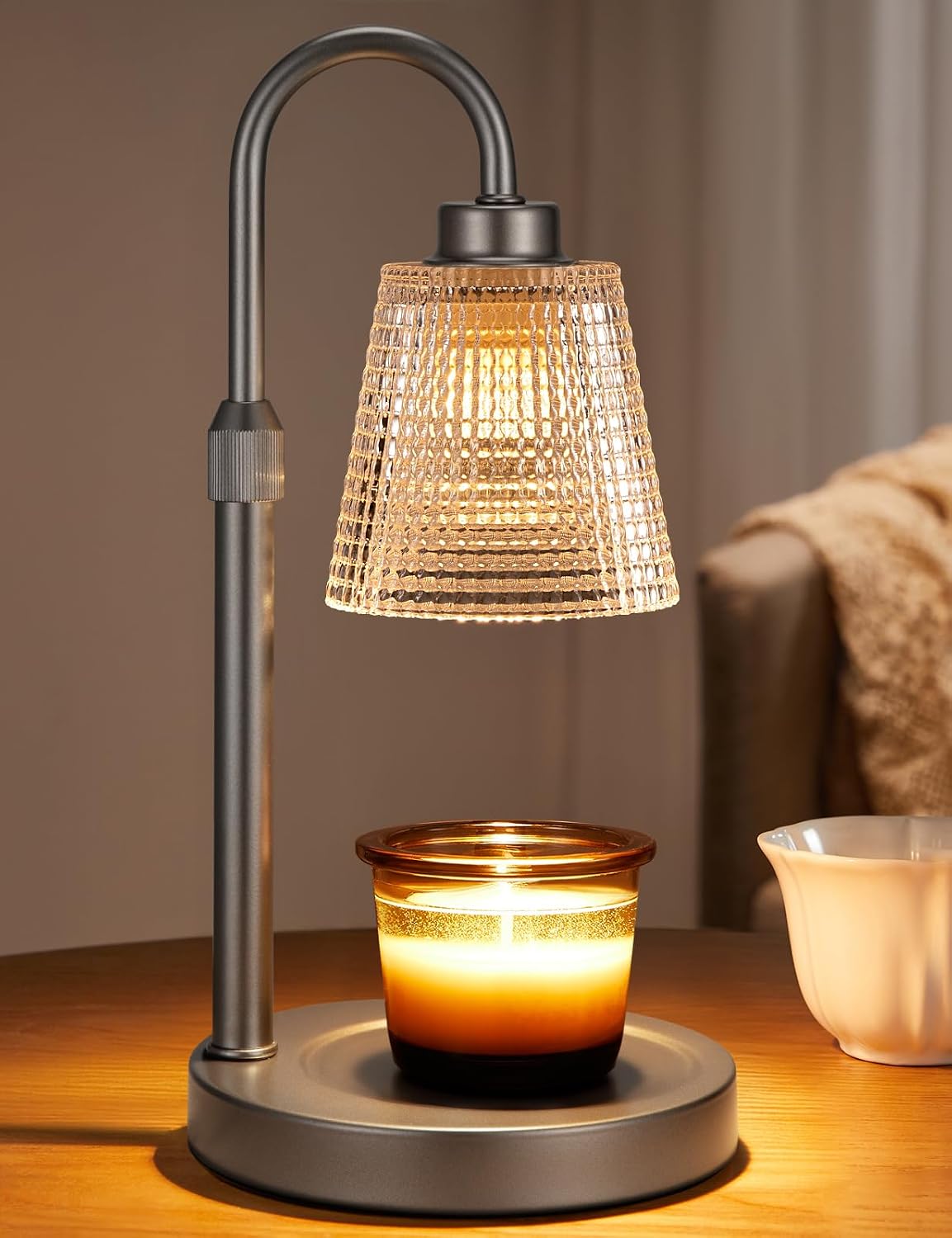 Candle Warmer Lamp with Timer Home Decor Birthday Gifts for Women | Dimmable Candle Warmer for Jar Candles. Height Adjustable Wax Melts Warmer.Room Decor House Warming Gifts New