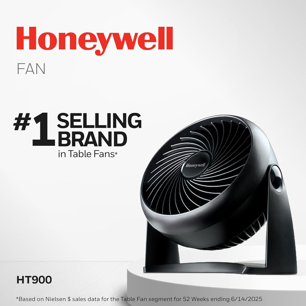 Amazon.com - Honeywell TurboForce Air Circulator. Small Tabletop Fan. Quiet Personal Fan for Home or Office. 3 Speeds. 90 Degree Pivoting Head. Black. HT900 - Electric Household Fans