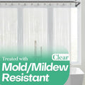 Mrs Awesome Clear Shower Curtain Liner with 3 Magnets. 72x72 | 12 Rustproof Grommets. Premium Flexible Sturdy Plastic Shower Curtain for Bathroom Lightweight. Waterproof.72W x 72H