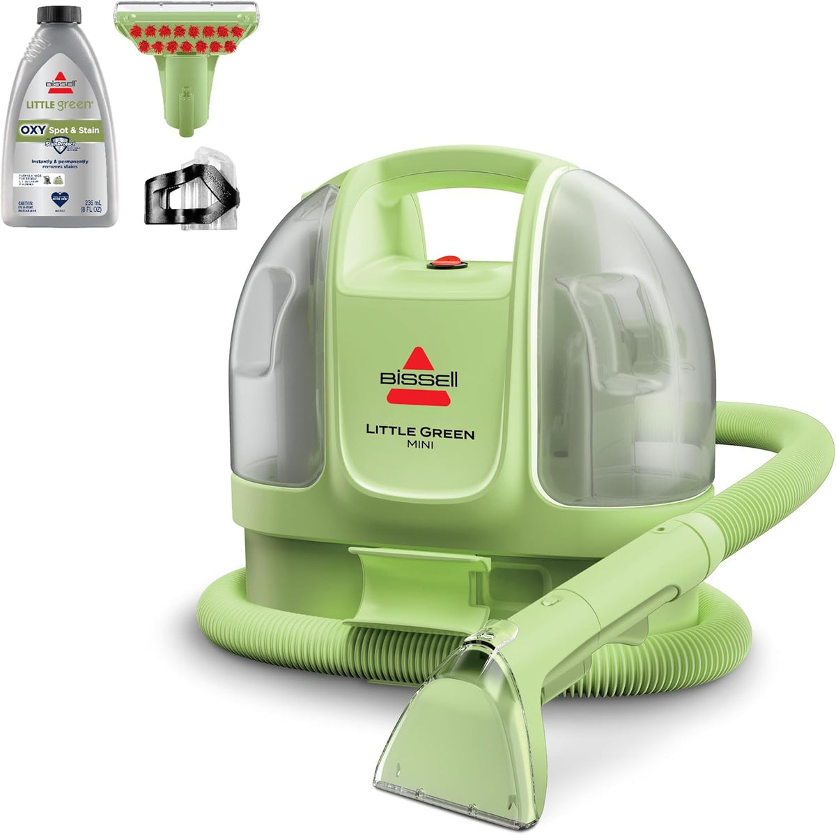 Amazon.com - BISSELL Little Green Mini Portable Carpet Cleaner. 4075 | HydroRinse self-cleaning tool; 4-in. tough stain tool; upholstery & car detailing; Tea Green color