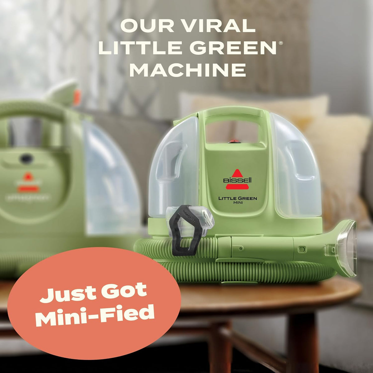 Amazon.com - BISSELL Little Green Mini Portable Carpet Cleaner. 4075 | HydroRinse self-cleaning tool; 4-in. tough stain tool; upholstery & car detailing; Tea Green color