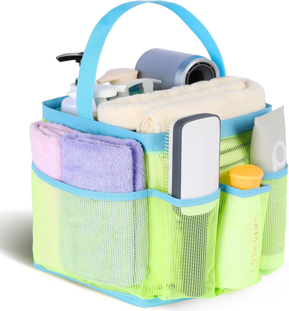 EUDELE Mesh Shower Caddy Portable for College Dorm Room Essentials. Shower Caddy Dorm with 9-Pocket Large Capacity for Beach. Swimming. Gym. Camping. Travel essentials