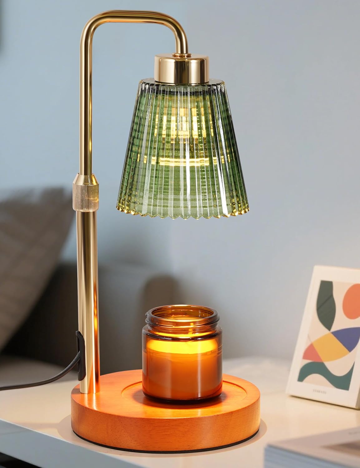 GODONLIF Candle Warmer Lamp with Timer. Birthday Gifts for Women Home Decor | 24h Cycle Timer Dimmable Wax Melt Warmer with 2 Bulbs. Fall Decor for Home Living Room Halloween Decorations Gifts for Mom