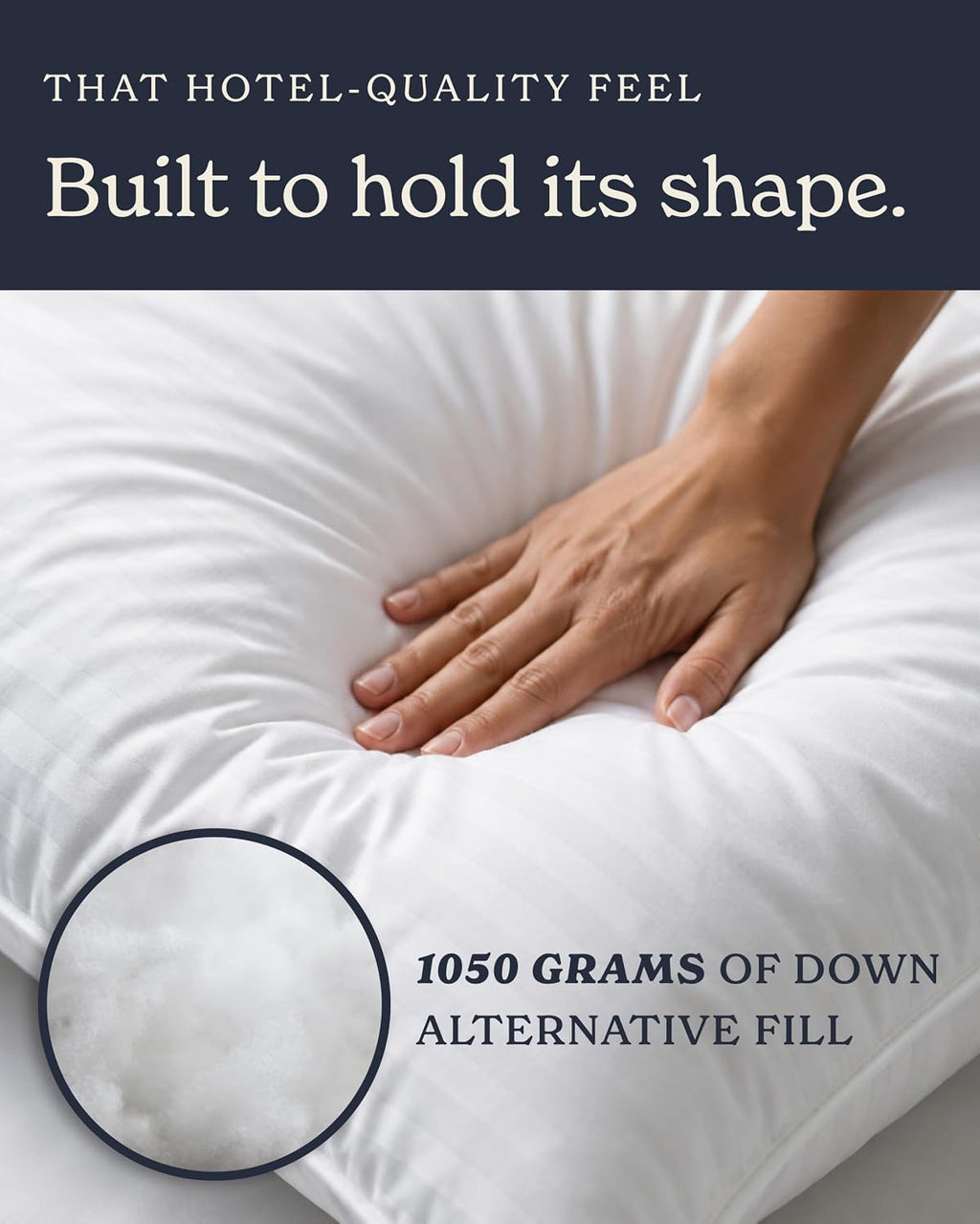 Beckham Hotel Collection Bed Pillows Standard/Queen Size Set of 2 | Original Soft Down Alternative Pillow for Sleeping. Soft Support for Back. Stomach or Side Sleepers