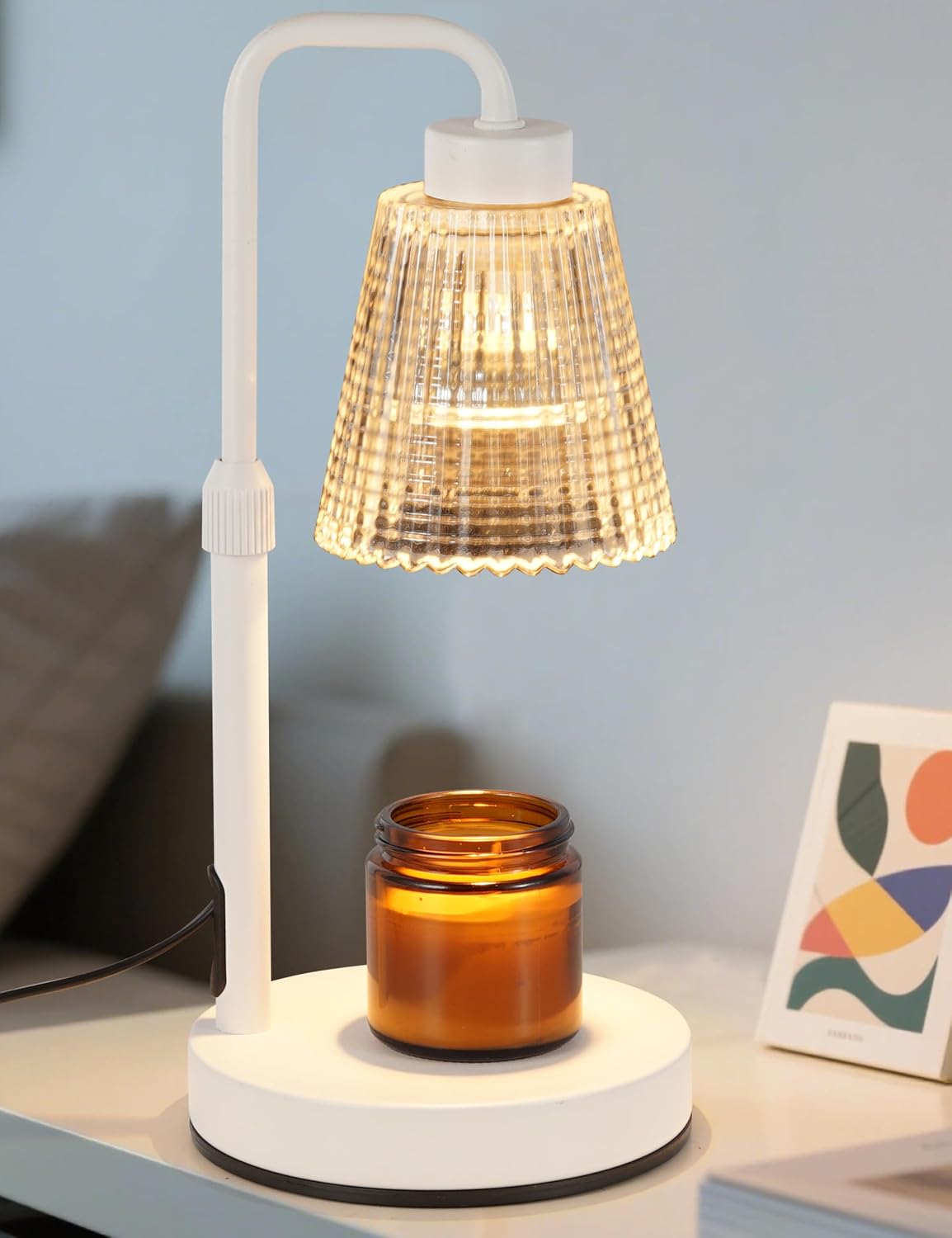 GODONLIF Candle Warmer Lamp with Timer. Birthday Gifts for Women Home Decor | 24h Cycle Timer Dimmable Wax Melt Warmer with 2 Bulbs. Fall Decor for Home Living Room Halloween Decorations Gifts for Mom