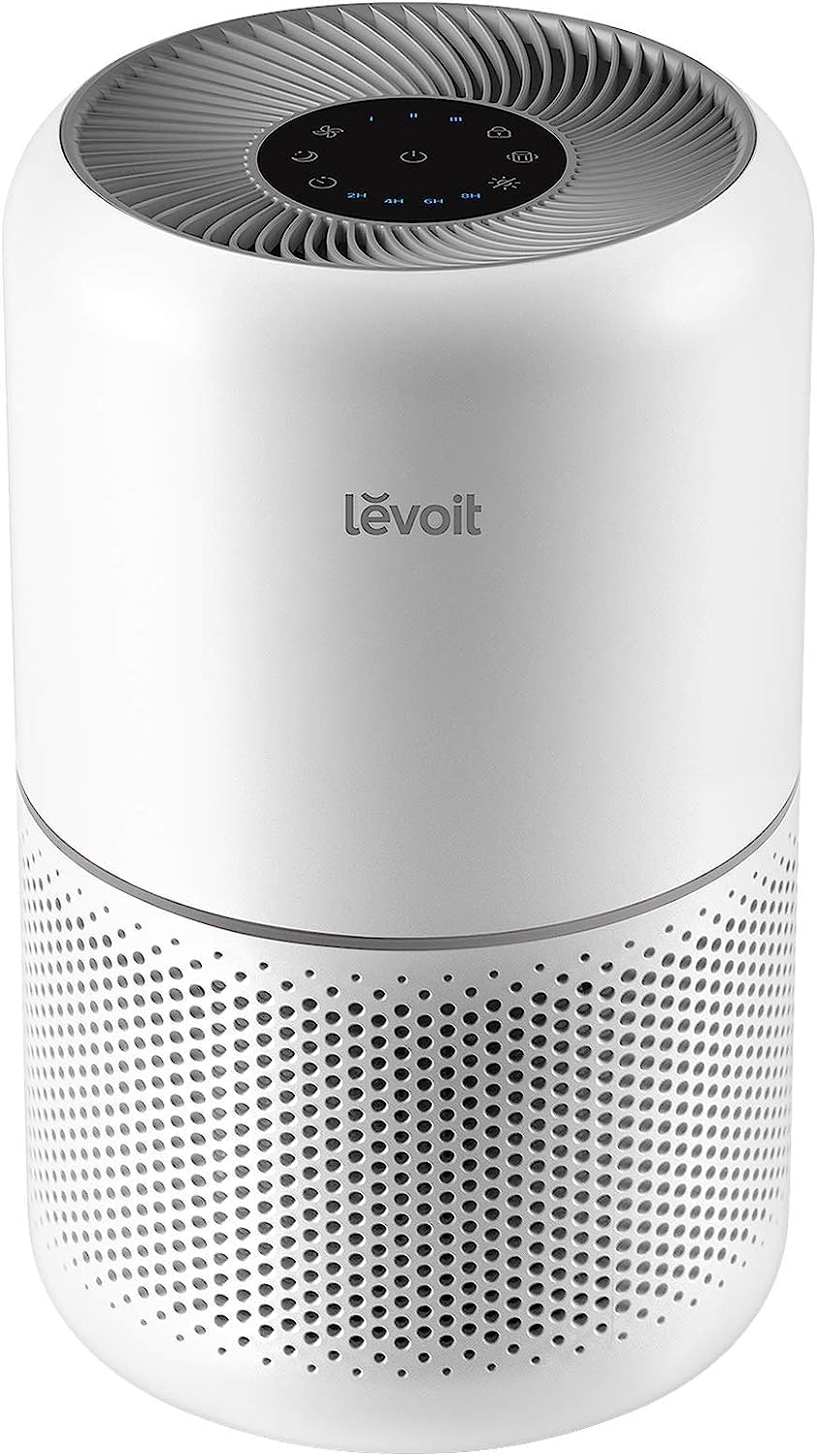 Levoit Air Purifier for Home Pets Hair Allergens in Bedroom Quiet Purifiers | Quiet HEPA Sleep Mode. Remove 99.97% Dust Pollen Smoke Pet Odor. AHAM VERIFIDE. Core300-P. Up to 1073 ft². White