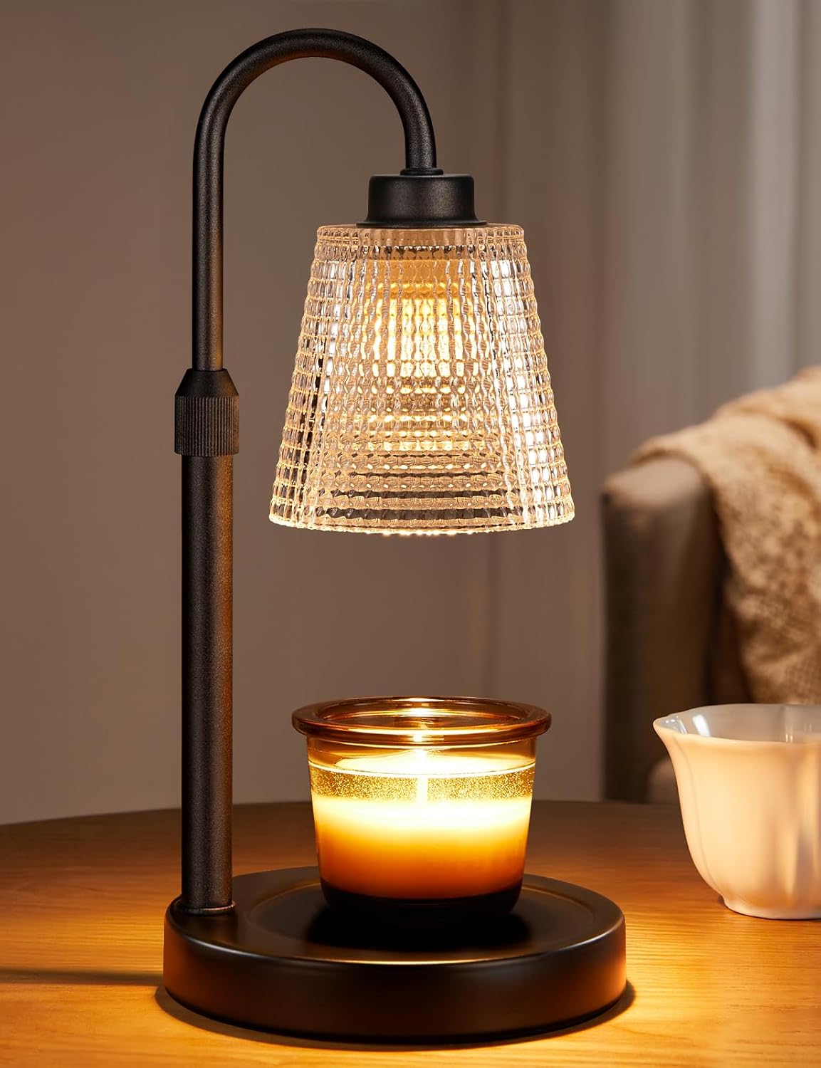 Candle Warmer Lamp with Timer Home Decor Birthday Gifts for Women | Dimmable Candle Warmer for Jar Candles. Height Adjustable Wax Melts Warmer.Room Decor House Warming Gifts New