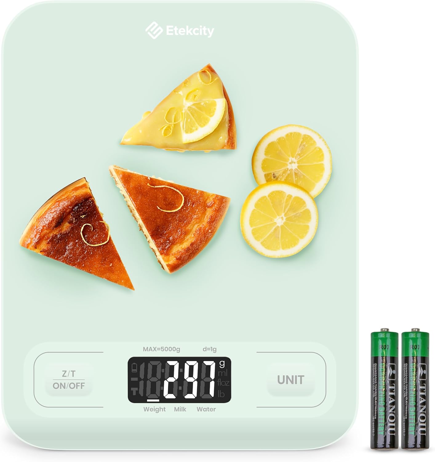 Etekcity Food Kitchen Scale. Digital Grams and Ounces. 11lb | Tare function. ideal for baking. weight loss. keto. meal prep. packages. liquids and jewelry. 304 Stainless Steel