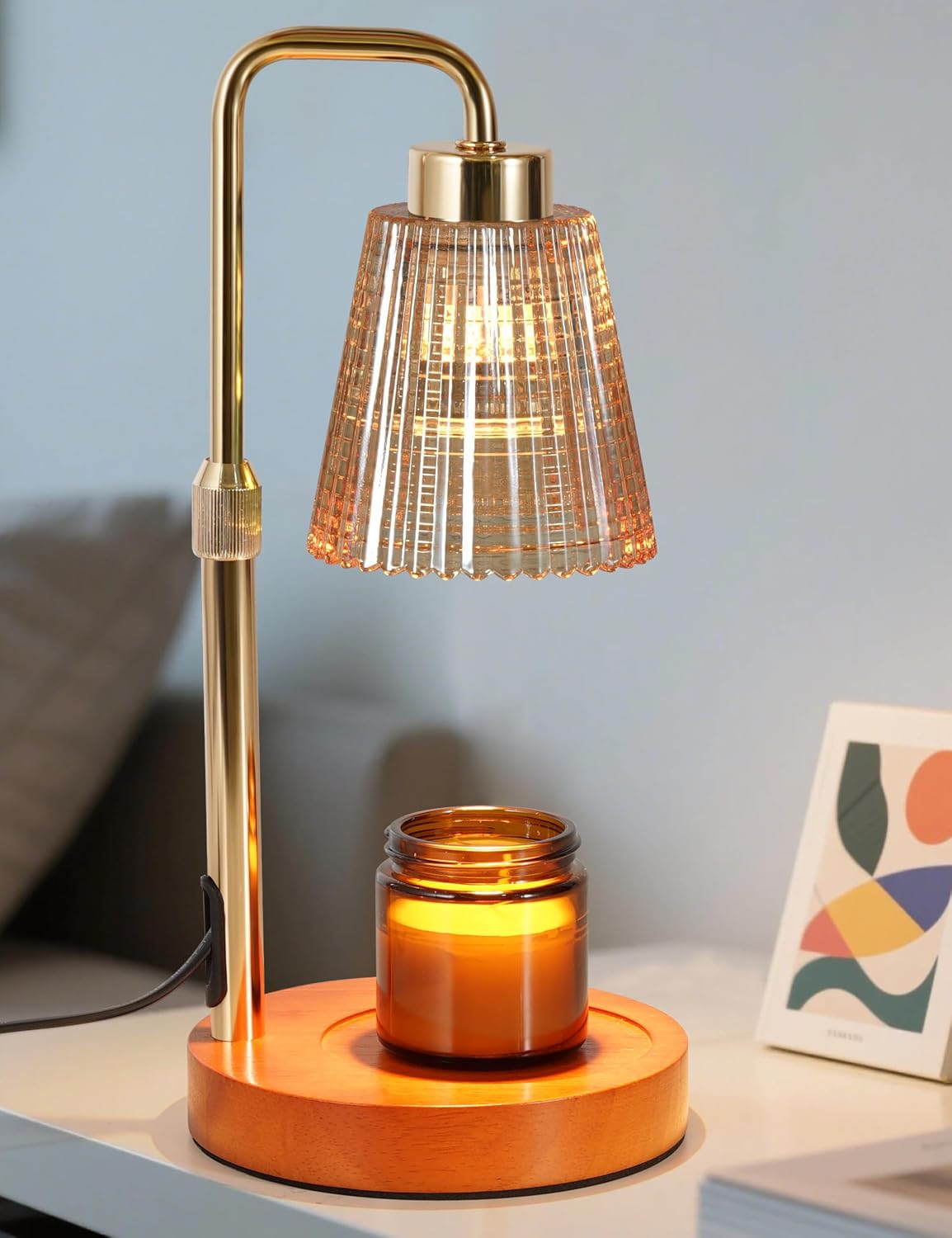 GODONLIF Candle Warmer Lamp with Timer. Birthday Gifts for Women Home Decor | 24h Cycle Timer Dimmable Wax Melt Warmer with 2 Bulbs. Fall Decor for Home Living Room Halloween Decorations Gifts for Mom