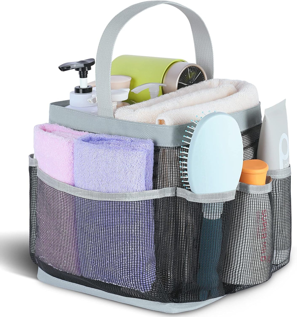 EUDELE Mesh Shower Caddy Portable for College Dorm Room Essentials. Shower Caddy Dorm with 9-Pocket Large Capacity for Beach. Swimming. Gym. Camping. Travel essentials