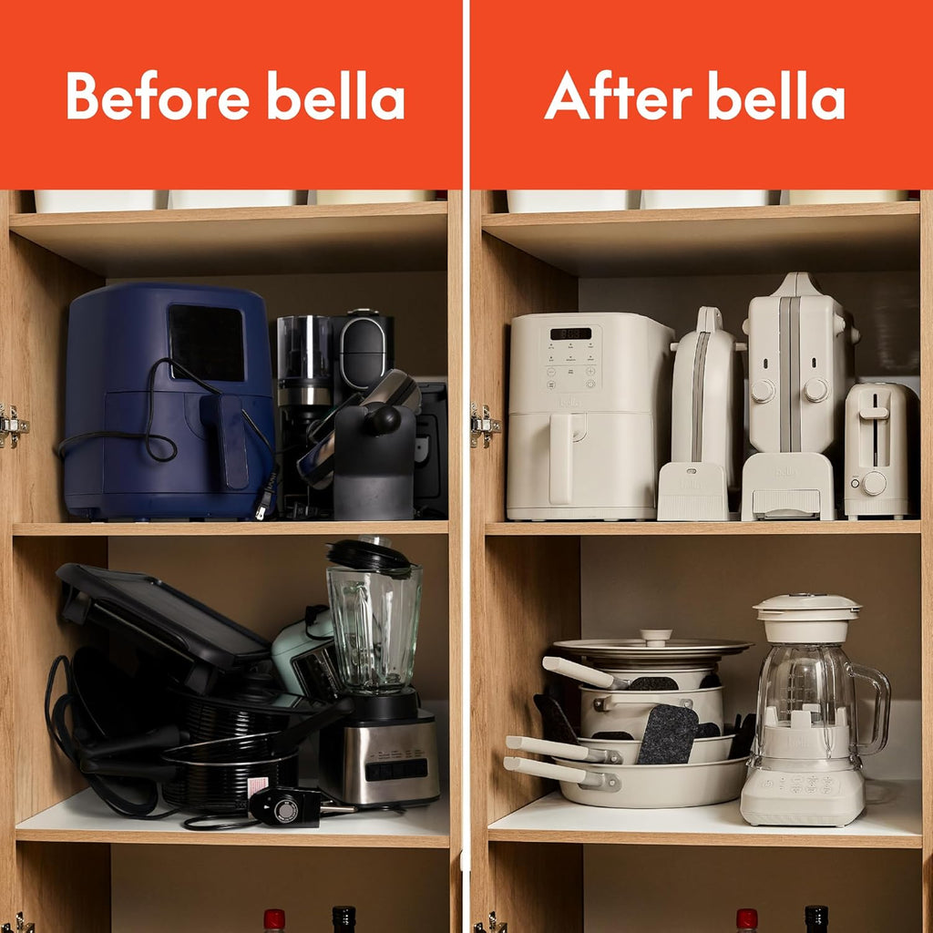 bella Fits-Anywhere™ 2-Slice Slim Toaster. Long Slot & Extra Wide. Oatmilk