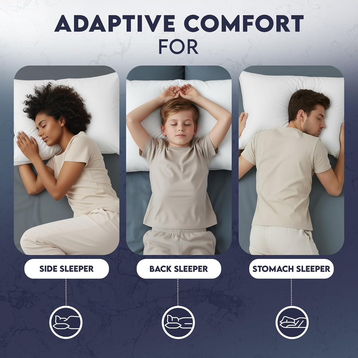 Utopia Bedding Gusset Bed Pillow. Hotel Pillows Queen Size Set of 2. White | Cotton Blended Down alternative pillows for sleeping. soft fluffy cooling comfort for Back. side & stomach sleepers. 2 pack