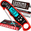Alpha Grillers Instant Read Meat Thermometer Digital. Cooking. Food. Grill | 1-2 Second Ultra-Fast Response Time. Bright Backlit Display. Waterproof (IP67). Pre-Calibrated & Ready to Use