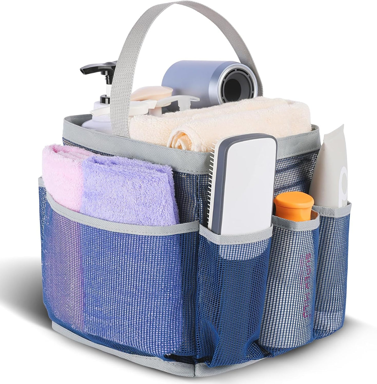 EUDELE Mesh Shower Caddy Portable for College Dorm Room Essentials. Shower Caddy Dorm with 9-Pocket Large Capacity for Beach. Swimming. Gym. Camping. Travel essentials