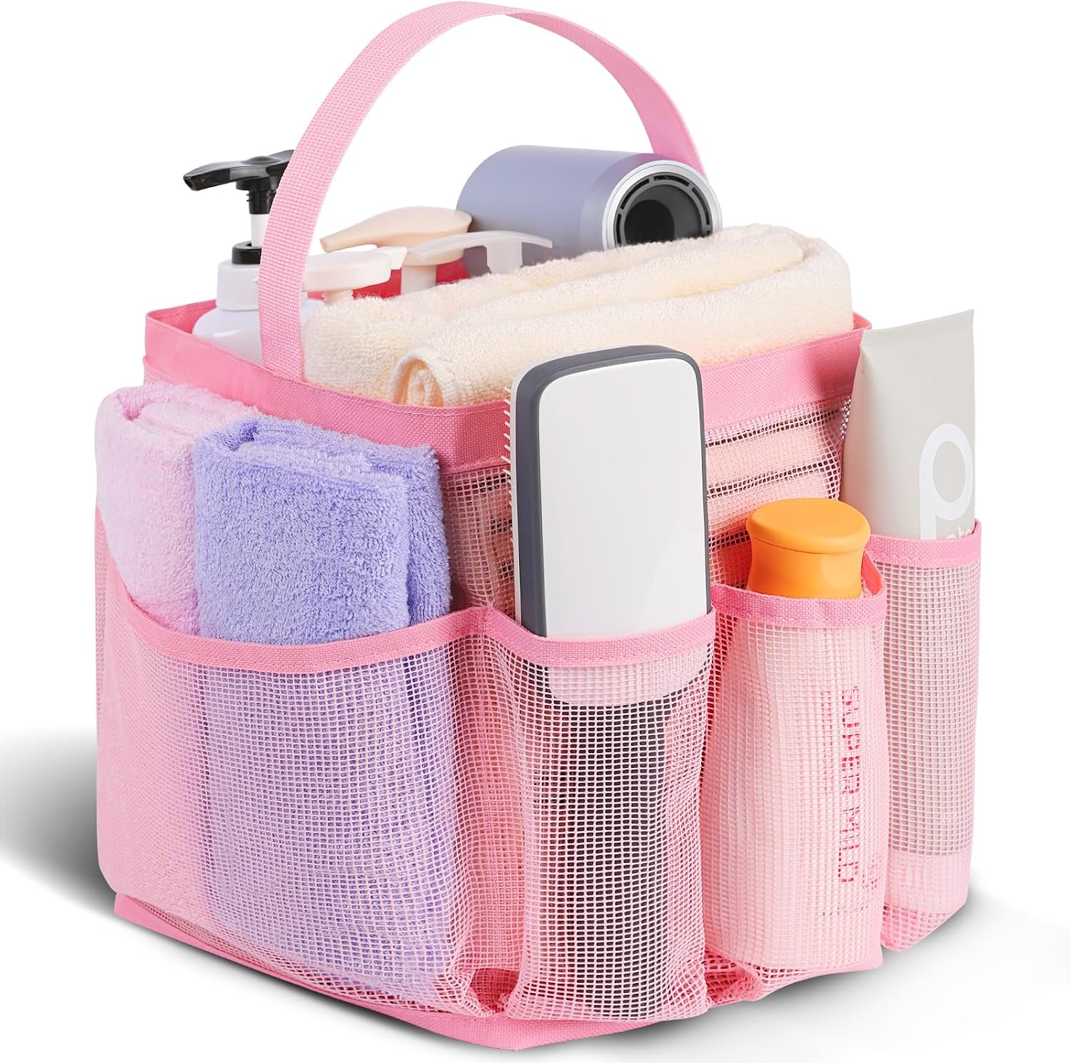 EUDELE Mesh Shower Caddy Portable for College Dorm Room Essentials. Shower Caddy Dorm with 9-Pocket Large Capacity for Beach. Swimming. Gym. Camping. Travel essentials