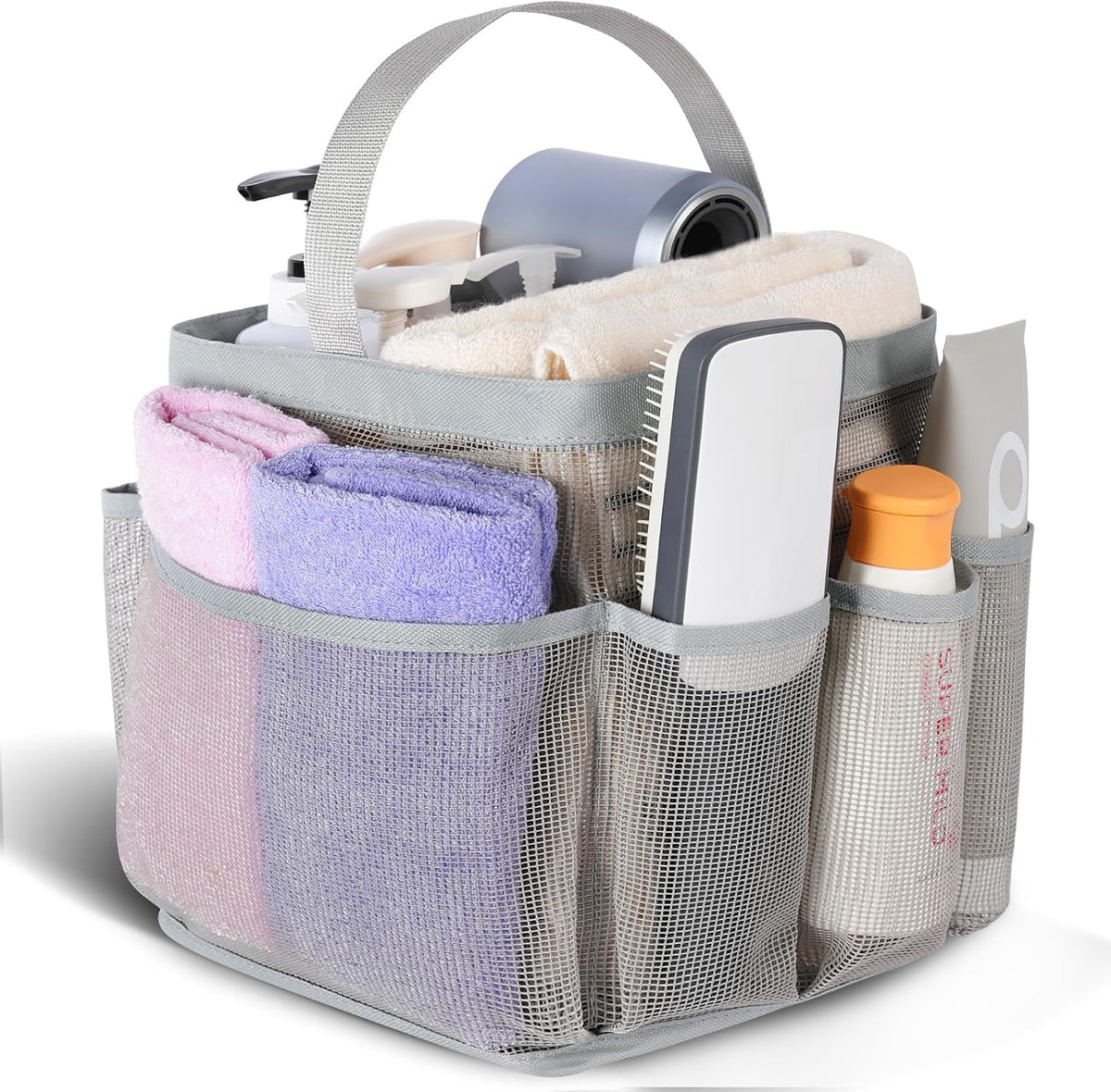 EUDELE Mesh Shower Caddy Portable for College Dorm Room Essentials. Shower Caddy Dorm with 9-Pocket Large Capacity for Beach. Swimming. Gym. Camping. Travel essentials